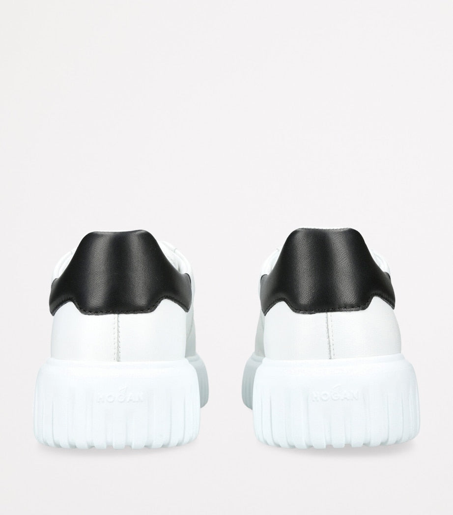 Leather H-Stripes Sneakers