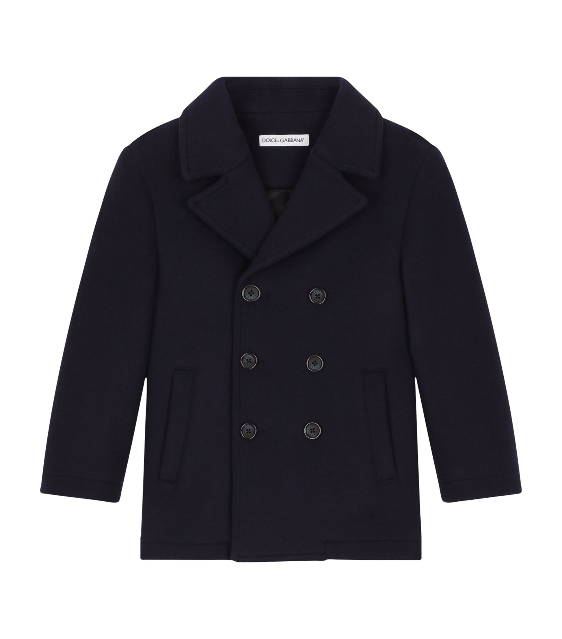 Dolce & Gabbana Kids Virgin Wool-Blend Pea Coat (2-6 Years)