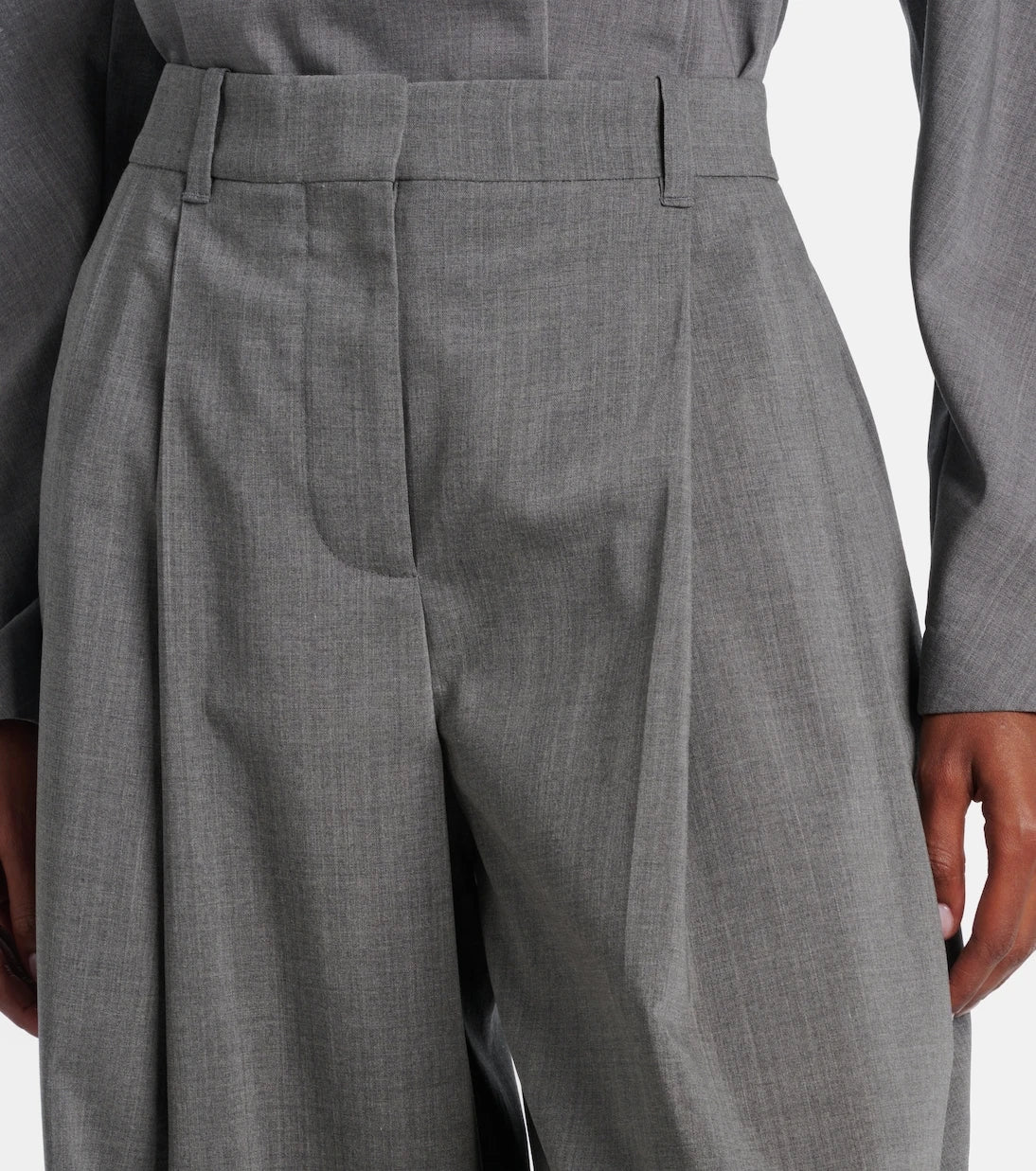 Jacquemus - Pleated wool wide-leg pants