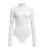 Alaïa White High-Neck Bodysuit