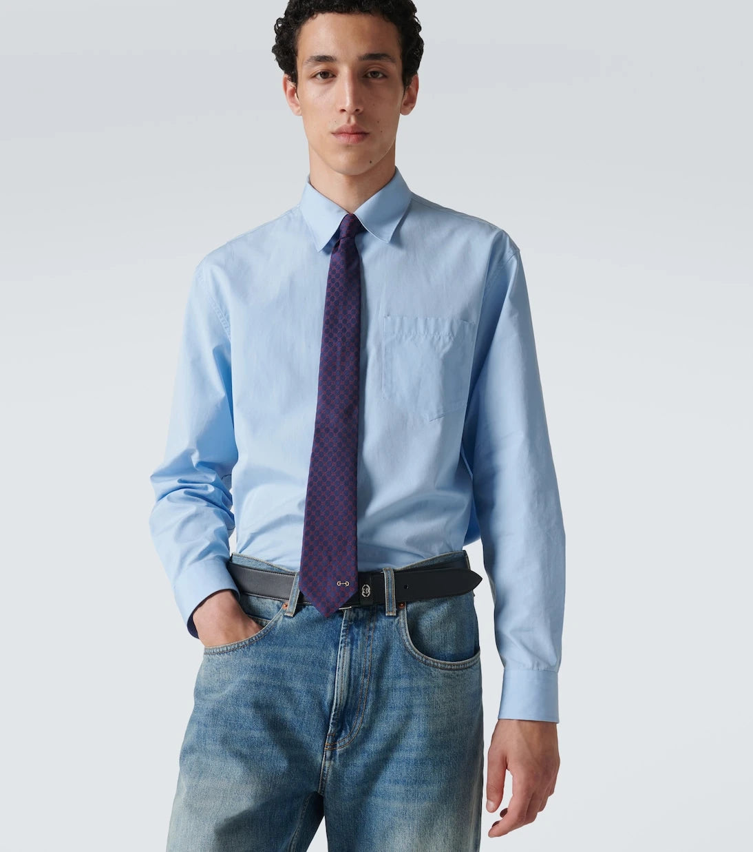 Gucci - GG silk jacquard tie