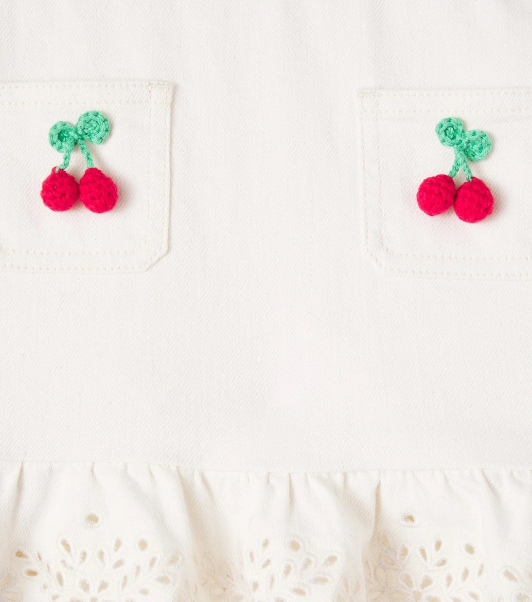 Self-Portrait Kids - Embellished denim skirt