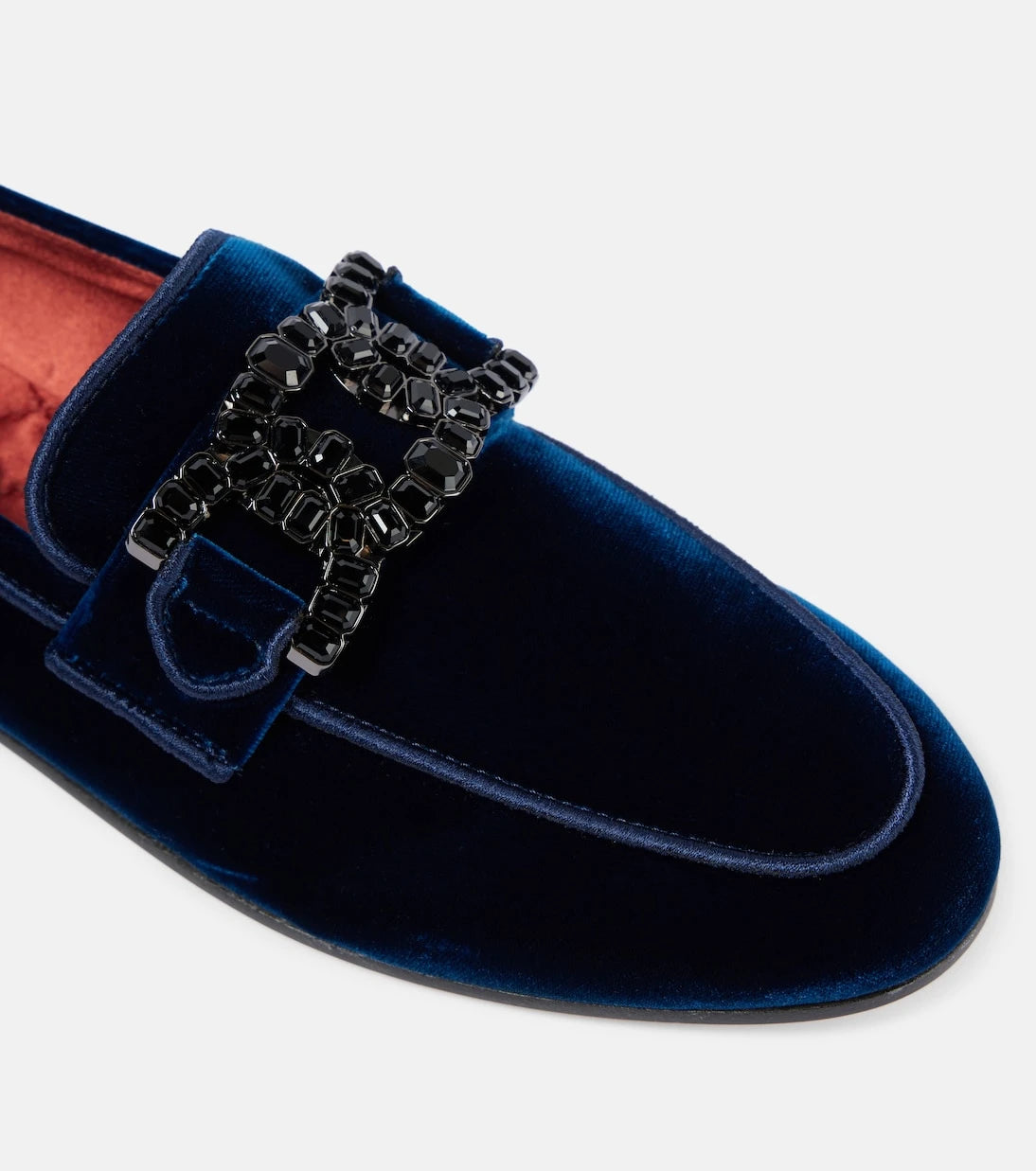 Tod's - Kate embellished velvet loafers