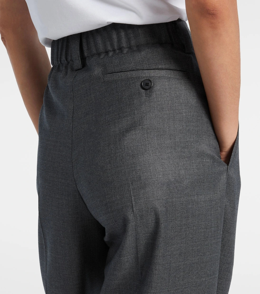 Givenchy - Low-rise wool wide-leg pants