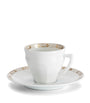 Set of 2 Porcelain Talleyrand Coffee Cups and Saucers (100ml)