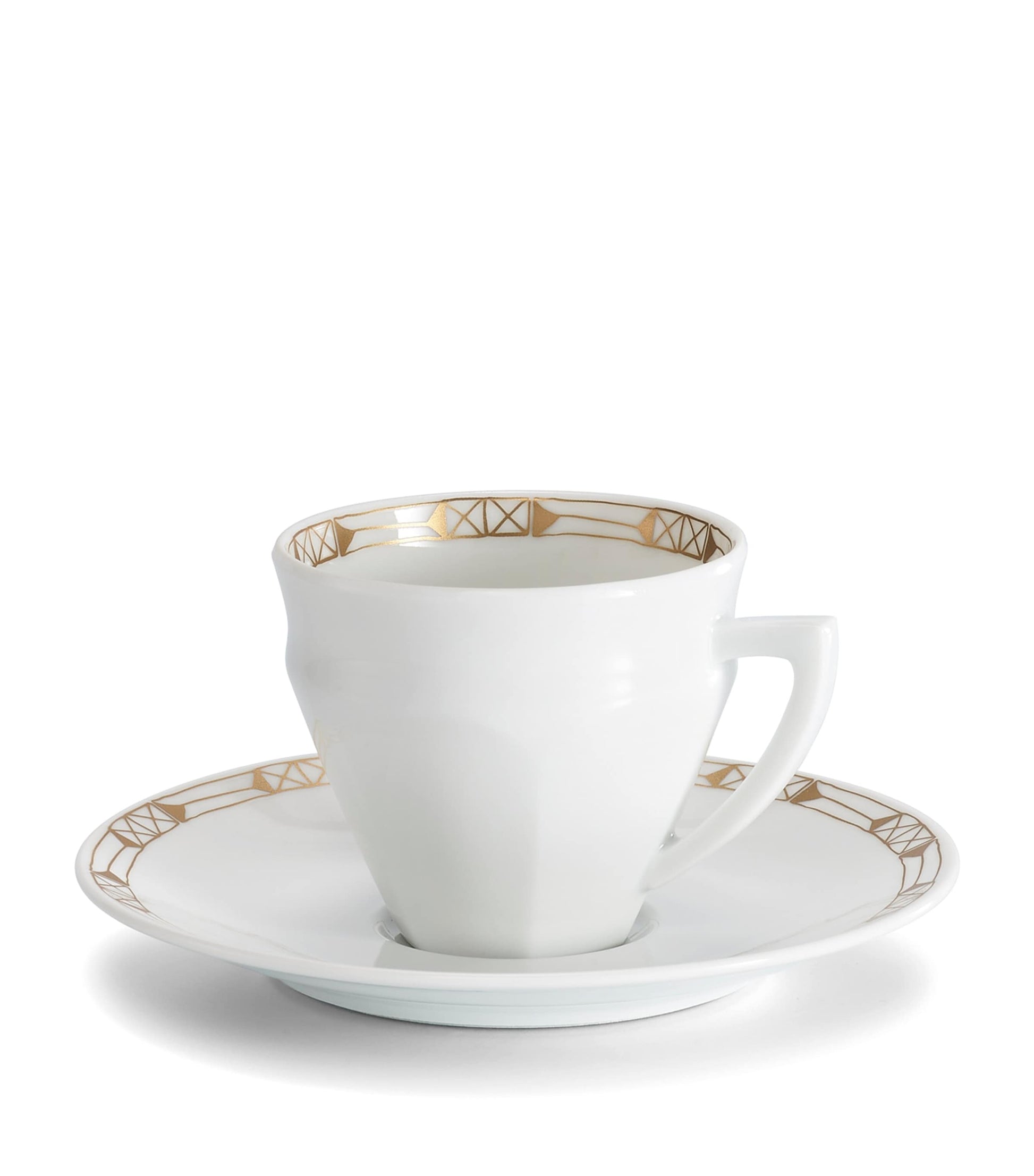 Set of 2 Porcelain Talleyrand Coffee Cups and Saucers (100ml)