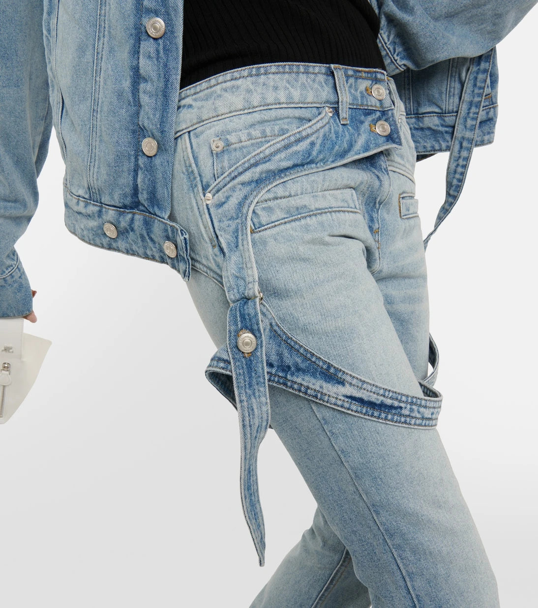 Courrèges - Mid-rise bootcut jeans