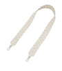 LOEWE White Leather Interlace Bag Strap