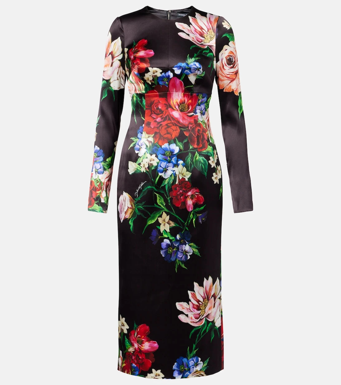 Dolce&Gabbana - Floral satin midi dress
