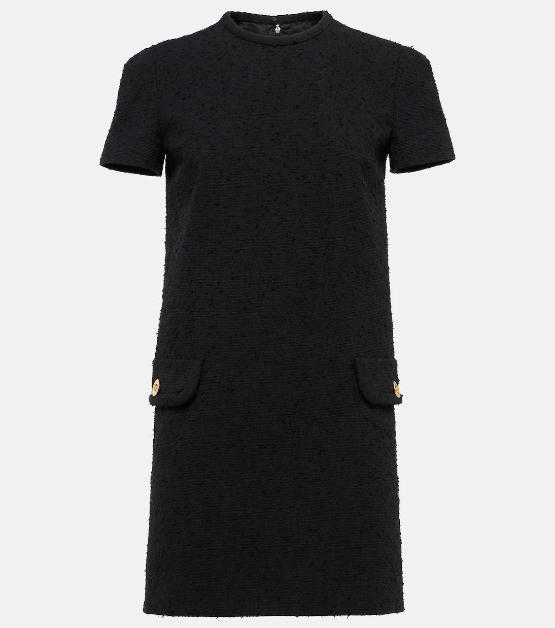 Versace - Cotton-blend tweed shift dress