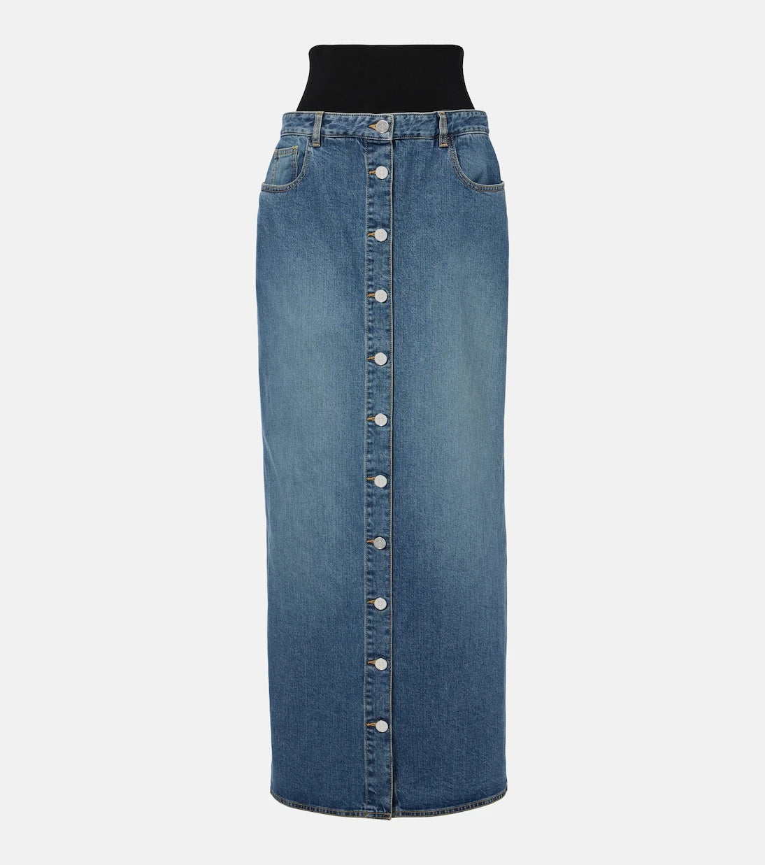 Alaïa - Denim maxi skirt