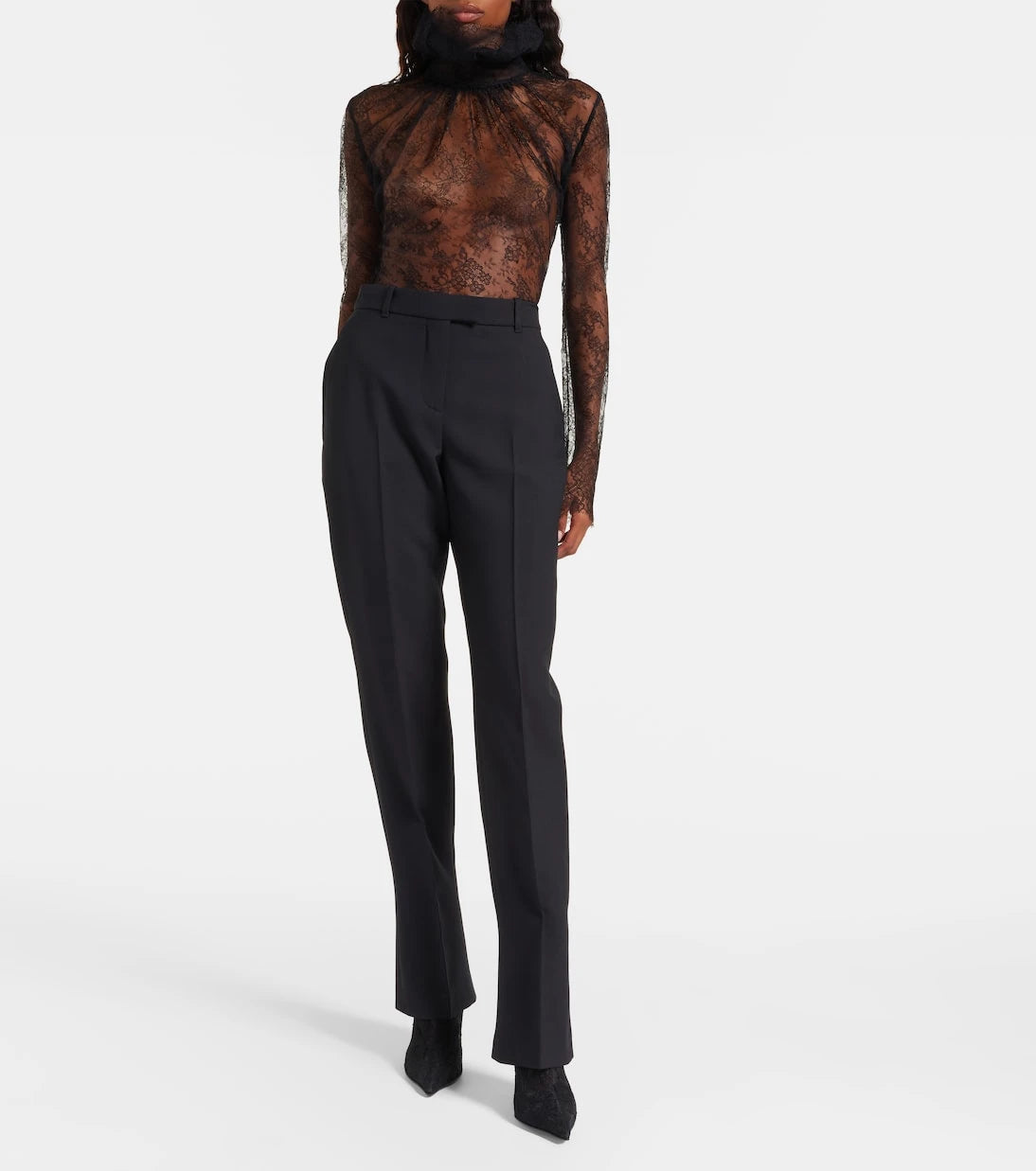 McQueen - Floral lace top