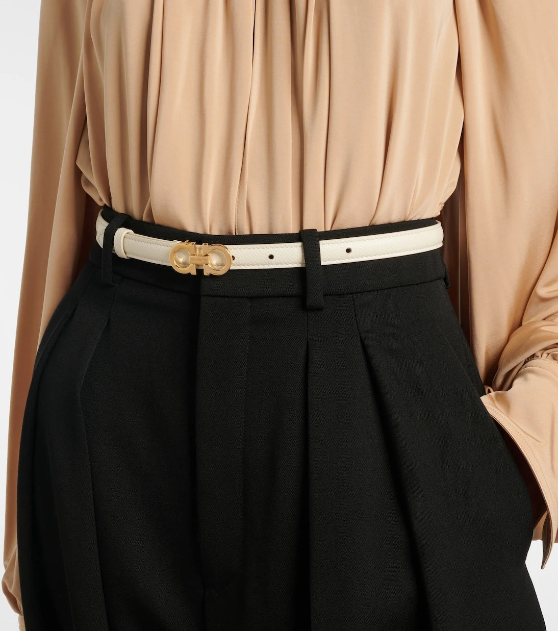 Ferragamo - Gancini leather belt