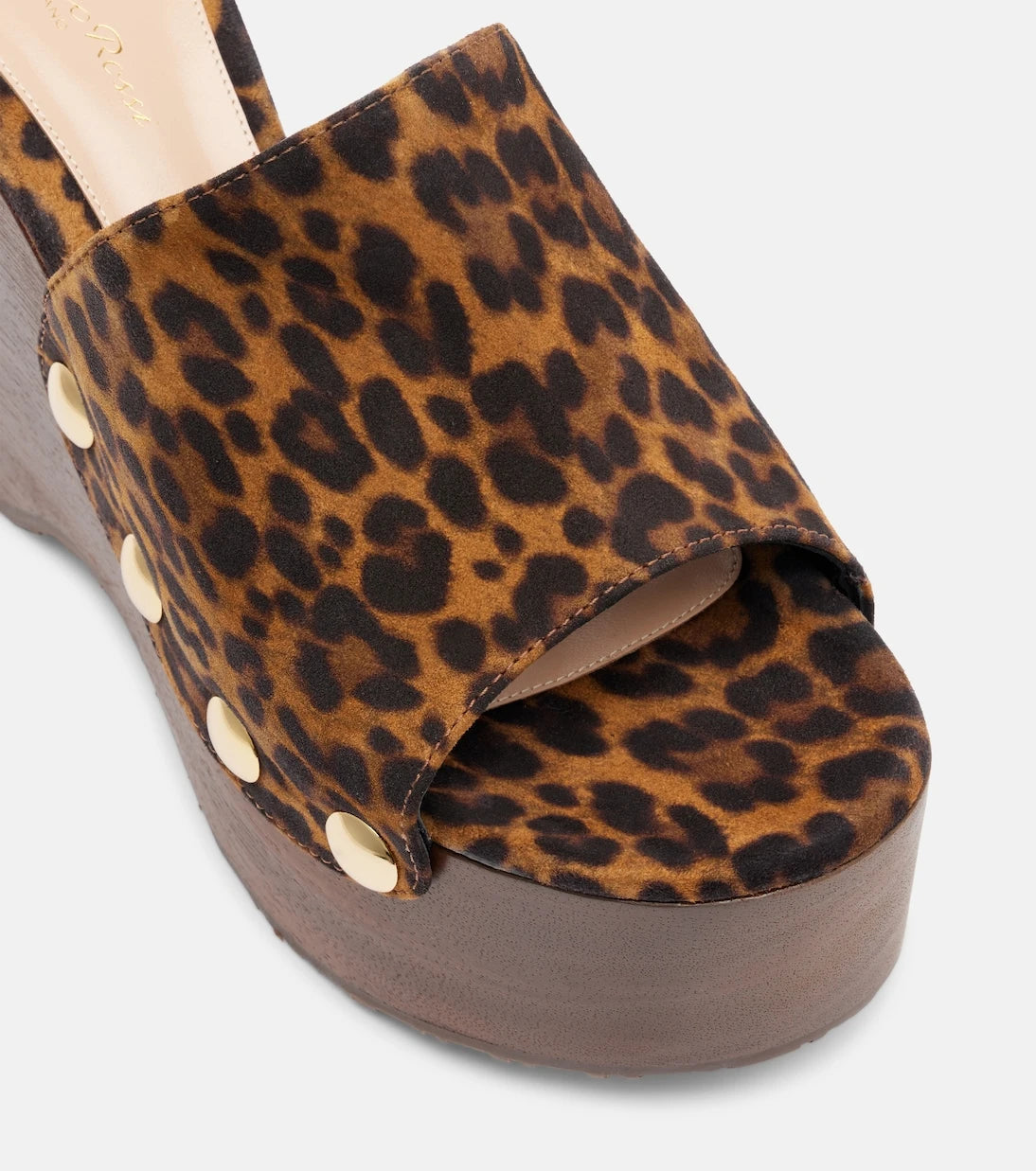 Gianvito Rossi - Ardéa leopard-print suede wedge mules