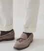 Suede Tassel Loafers