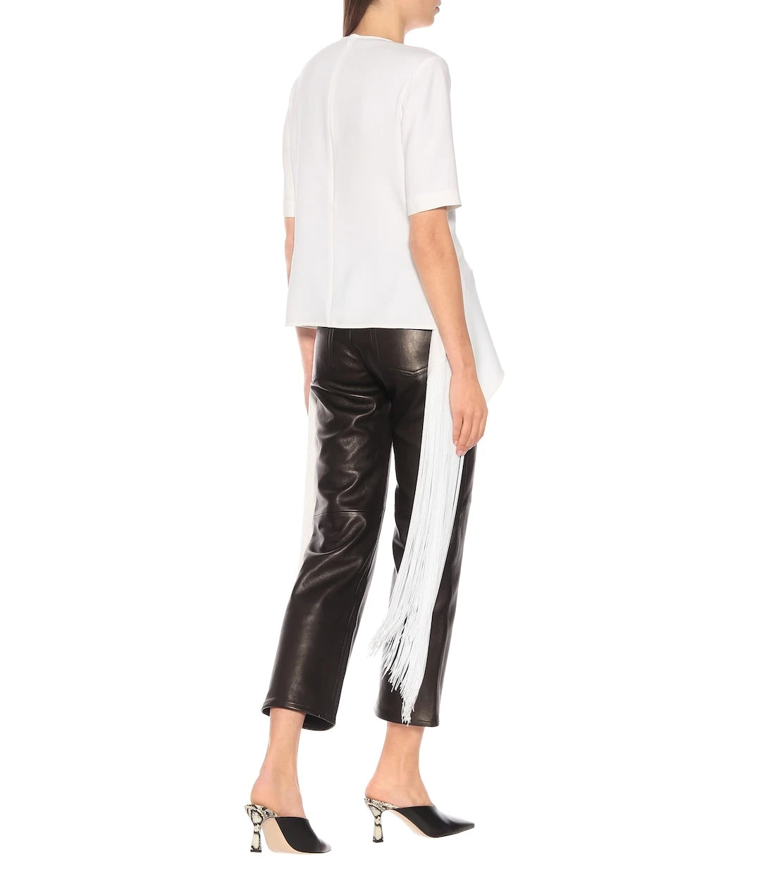 Stella McCartney - Fringed crêpe top