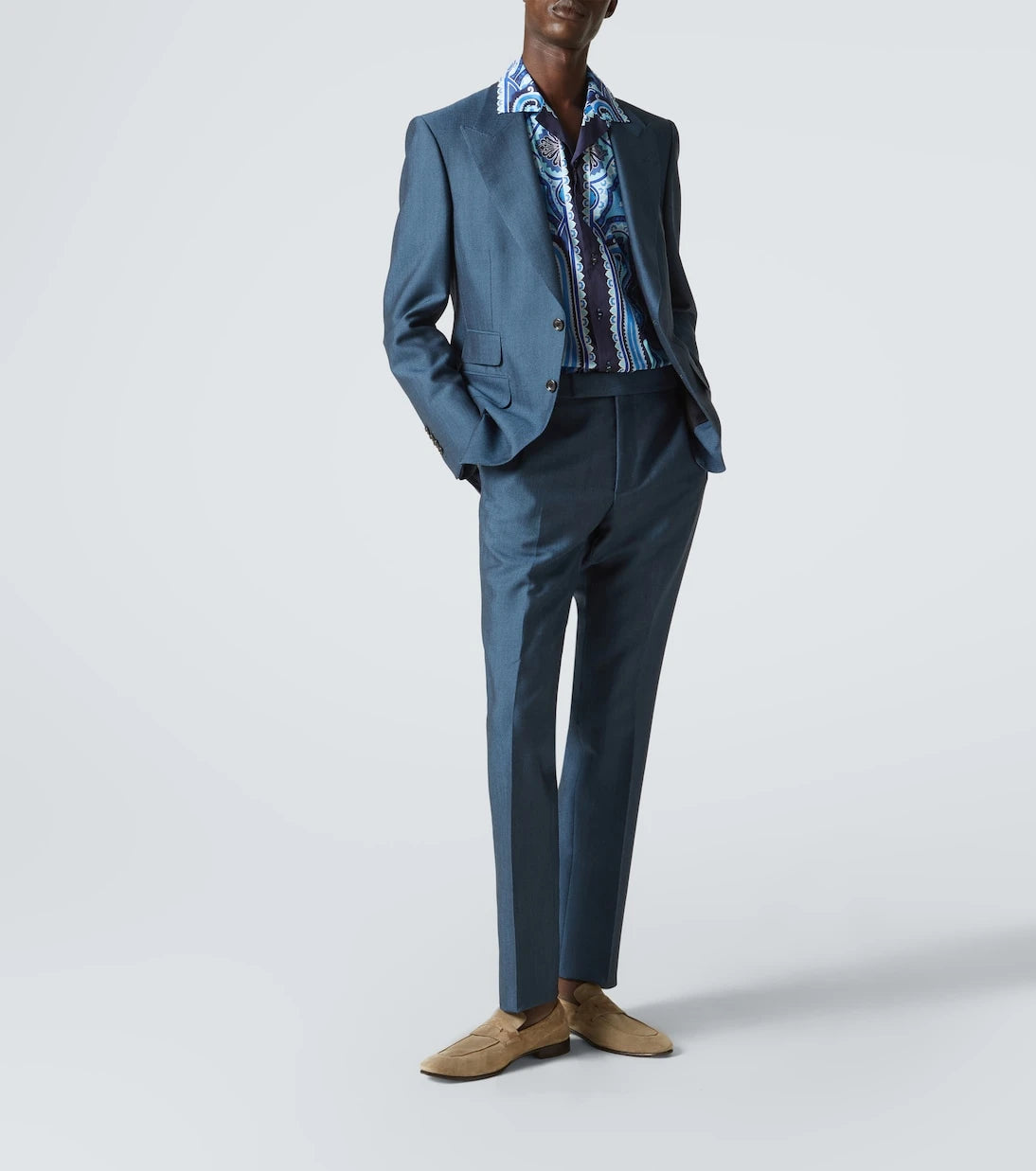Etro - Printed cotton bowling shirt