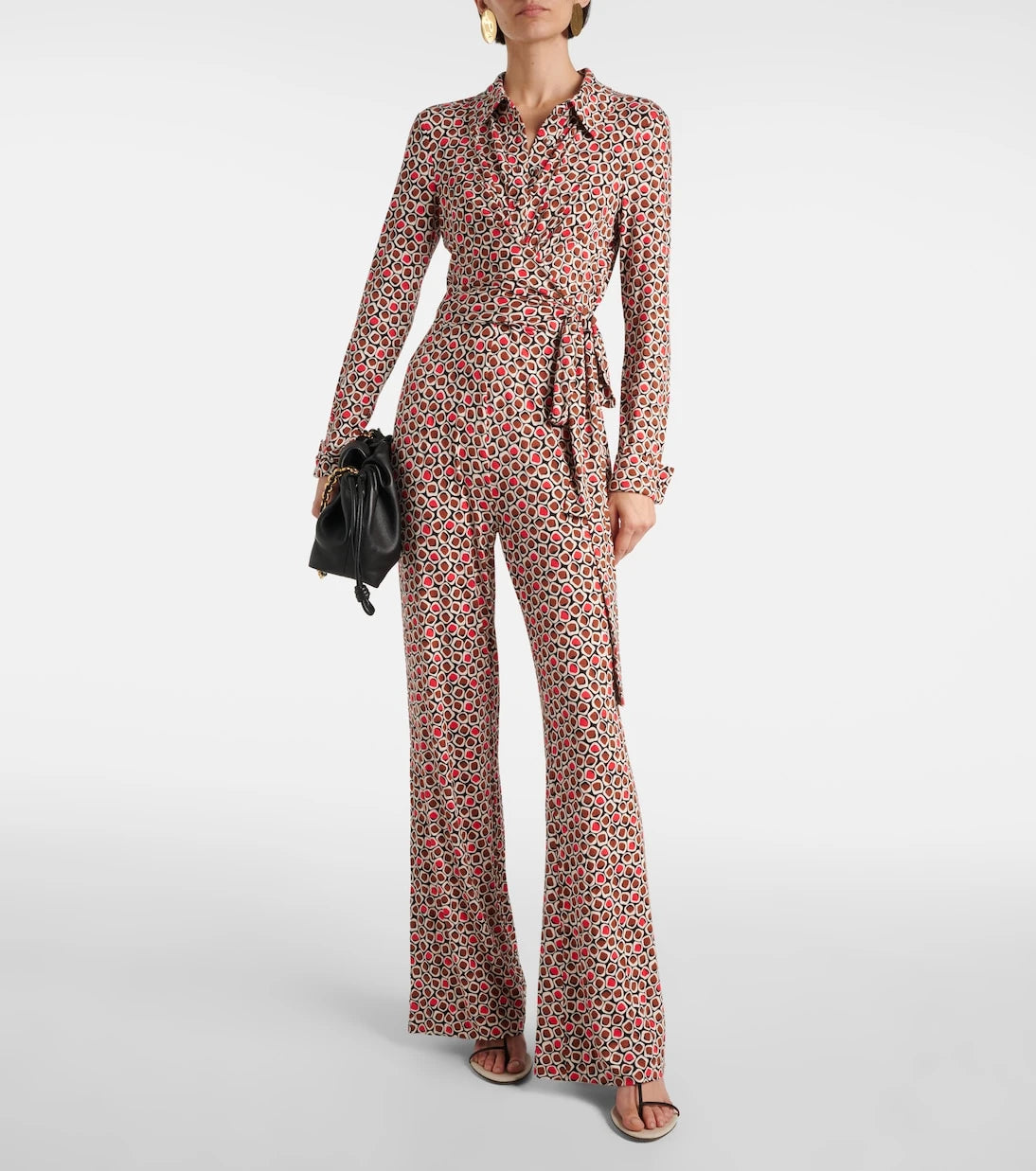 Diane von Furstenberg - Michelle printed jersey jumpsuit
