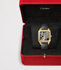 Cartier Large Yellow Gold Santos-Dumont Skeleton Watch 43.5mm