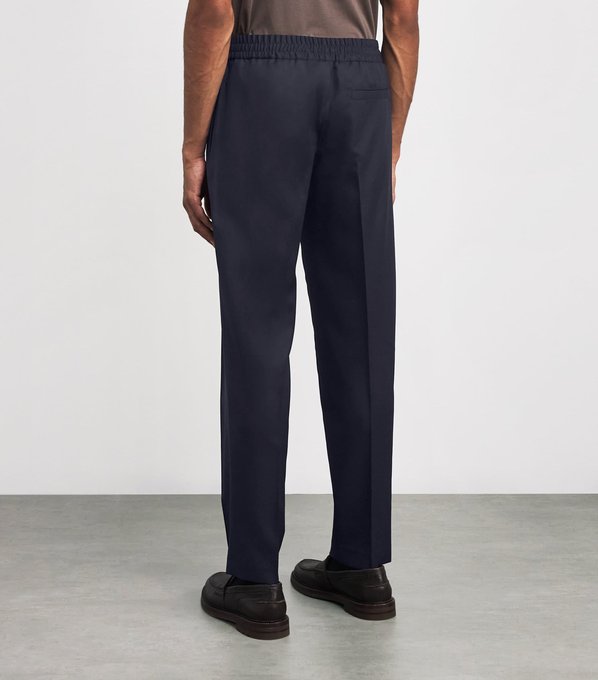 Wool Tapered Trousers