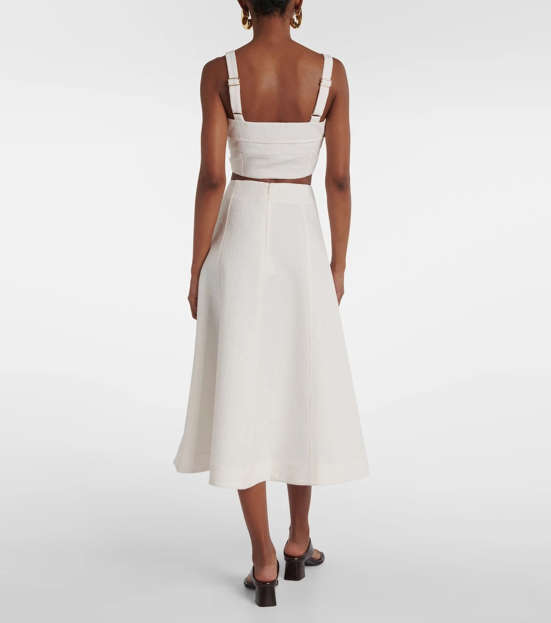 Veronica Beard - Fellini floral jacquard midi skirt