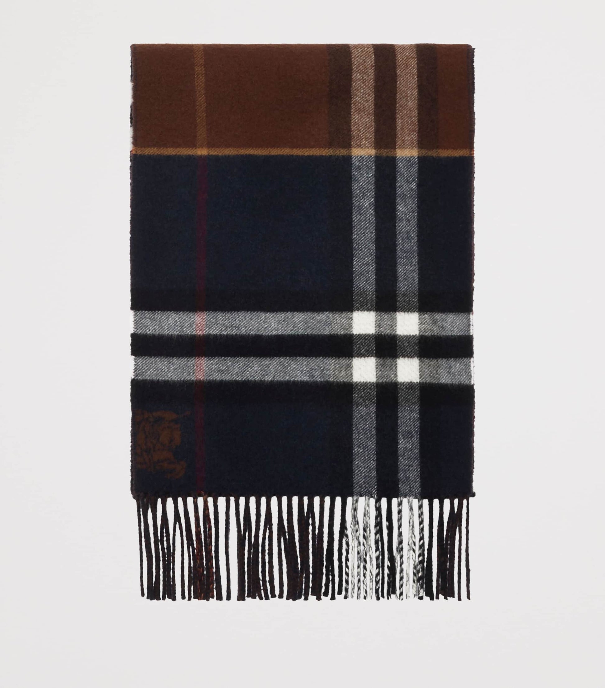 Cashmere Contrast Check Scarf