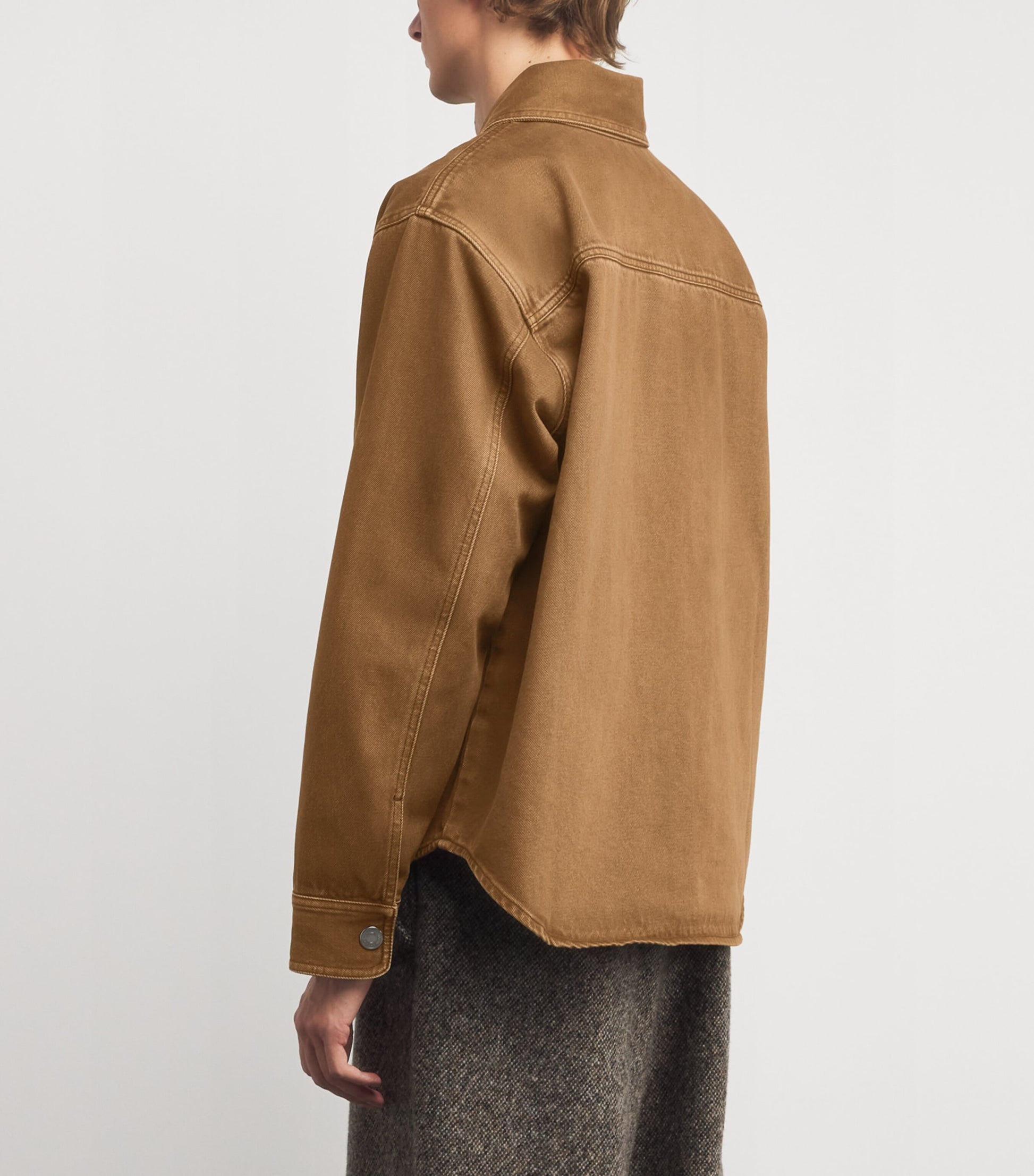 Brown Cotton Ami de Coeur Overshirt