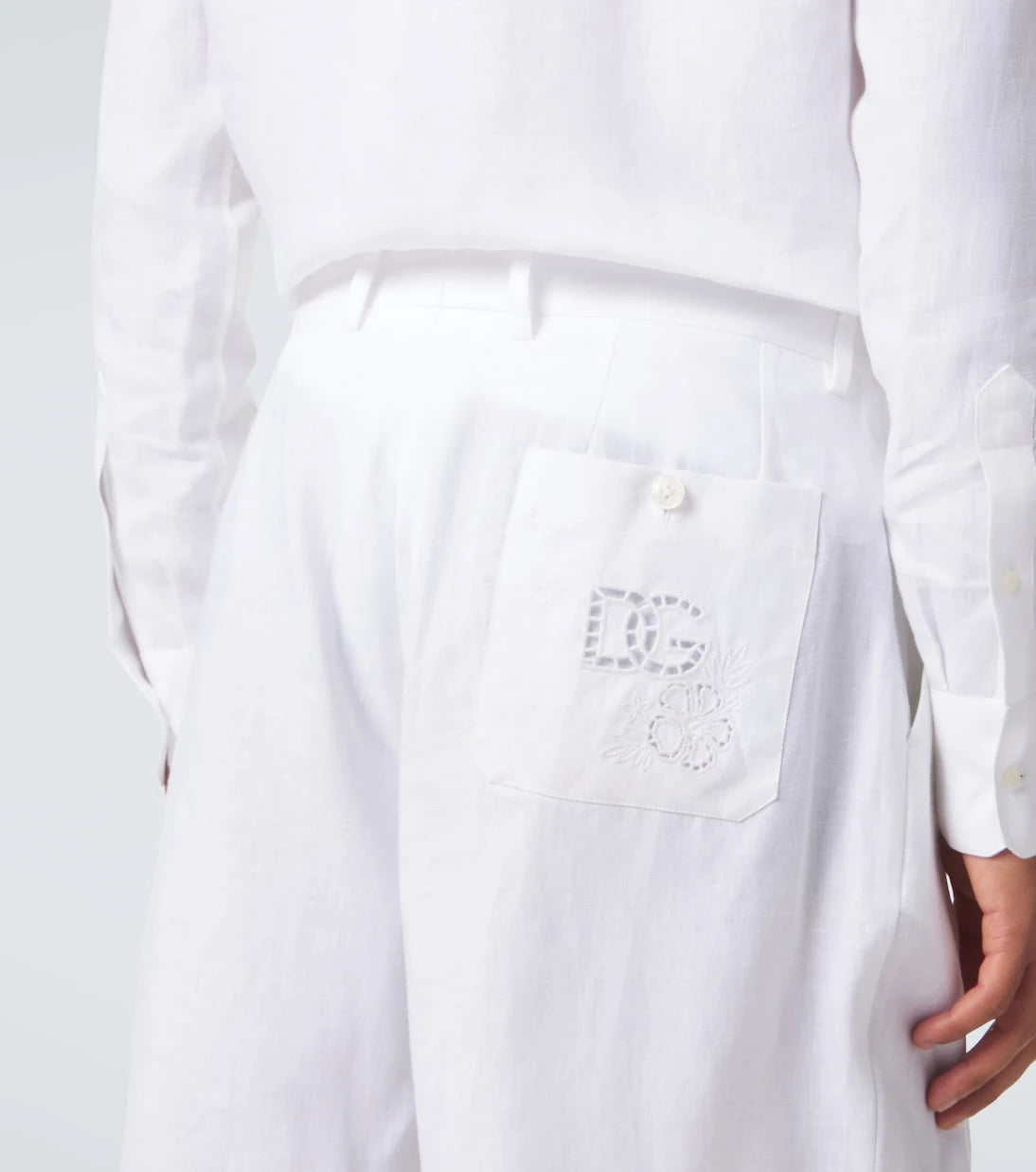 Dolce&Gabbana - Linen tapered pants