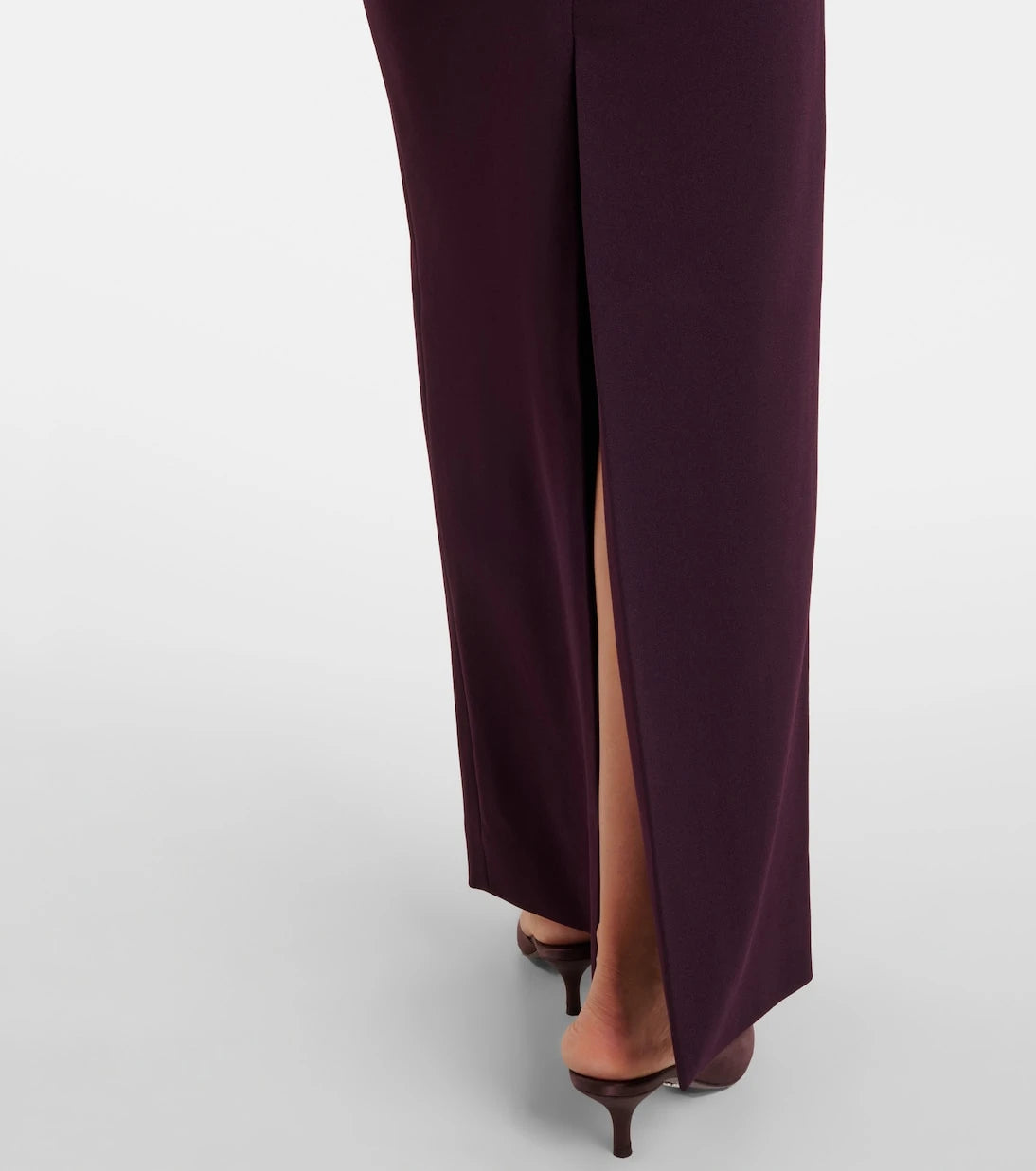 Solace London - Viviana satin-trimmed gown