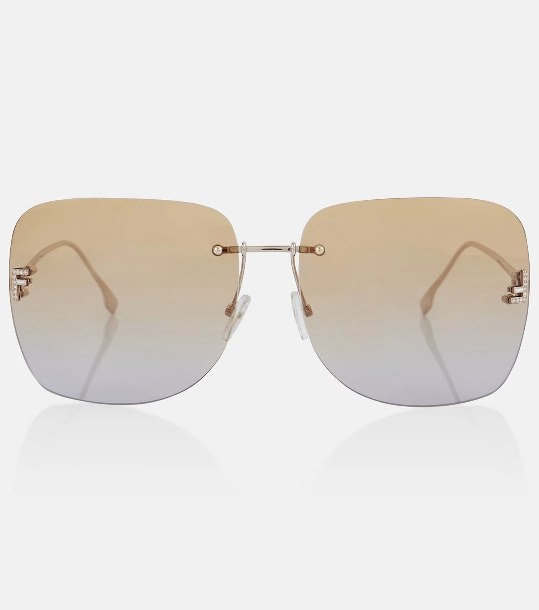 Fendi - Fendi First Crystal square sunglasses