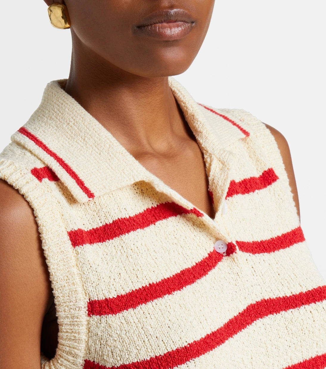 Altuzarra - Elmer striped cotton-blend top