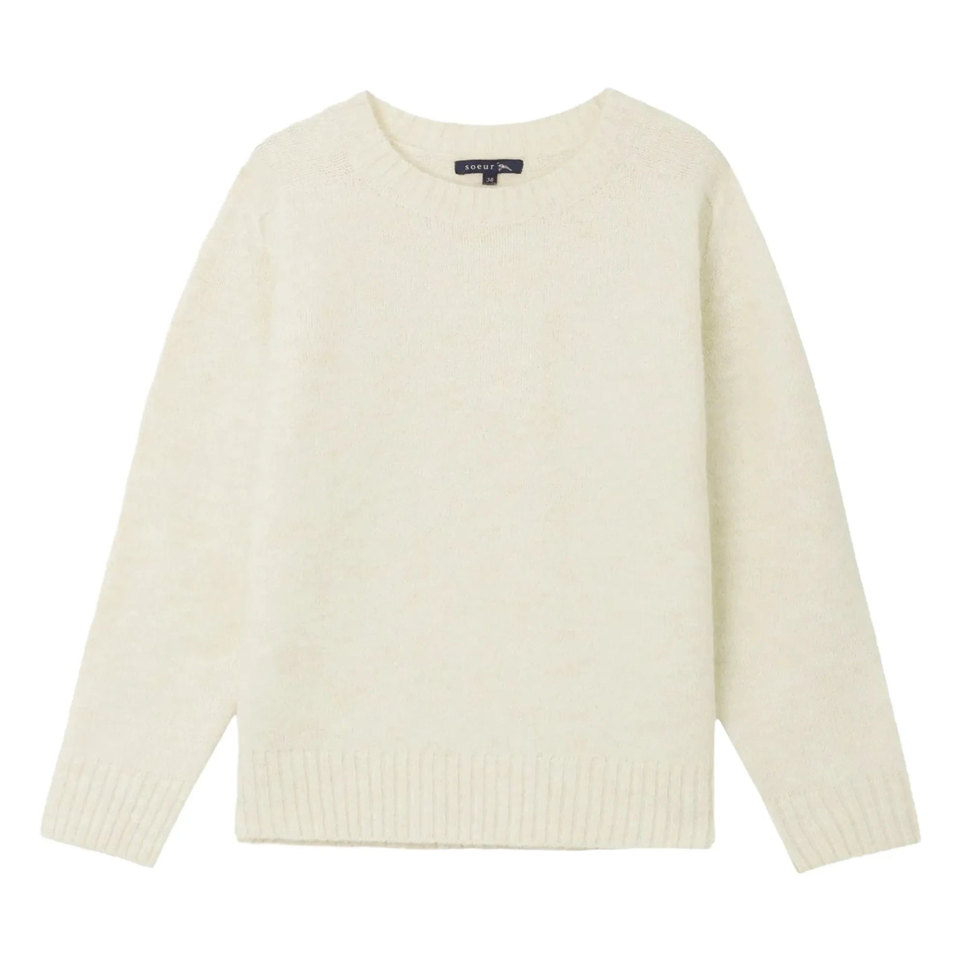 Soeur - Envie Alpaca and Merino Wool Sweater | Ecru