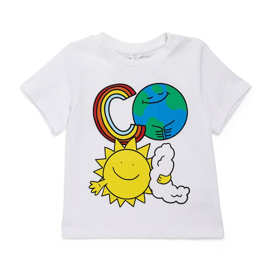 Stella McCartney Kids Cotton Earth Friends T-Shirt (3-36 Months)
