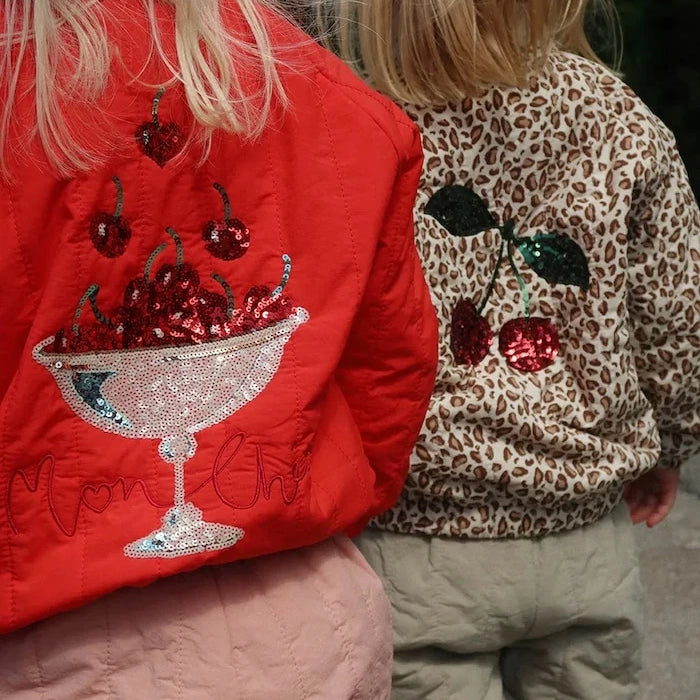 Детско яке бомбър Konges Sløjd JUNO SEQUIN BOMBER JACKET