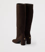 Brown Suede Knee-High Boots 55