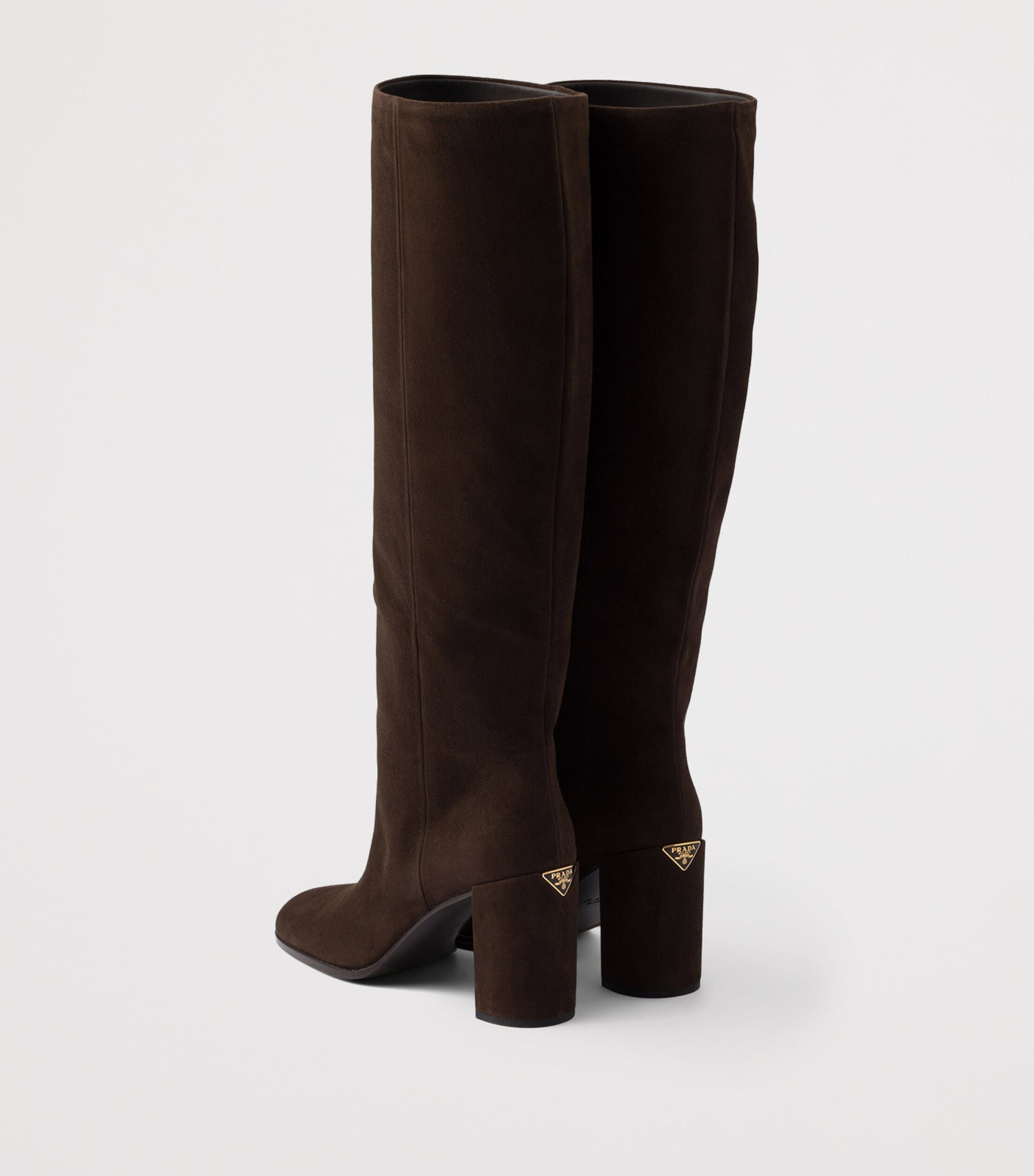 Brown Suede Knee-High Boots 55