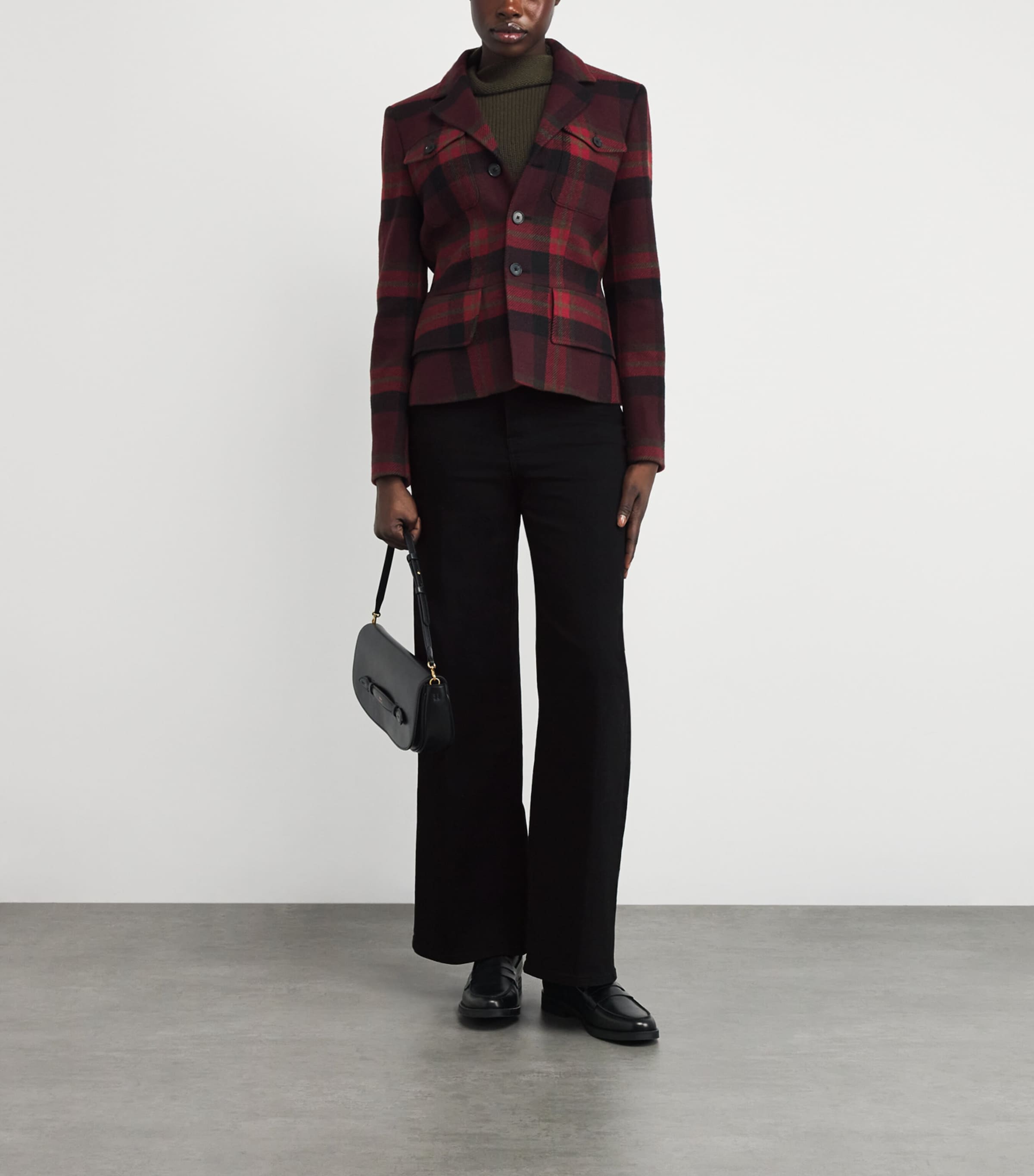 FRAME Black Le Slim Palazzo Wide-Leg Jeans