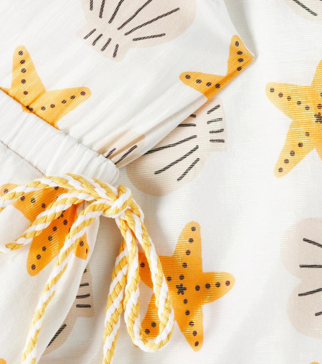 Fábula - Starfish printed cotton-blend dress