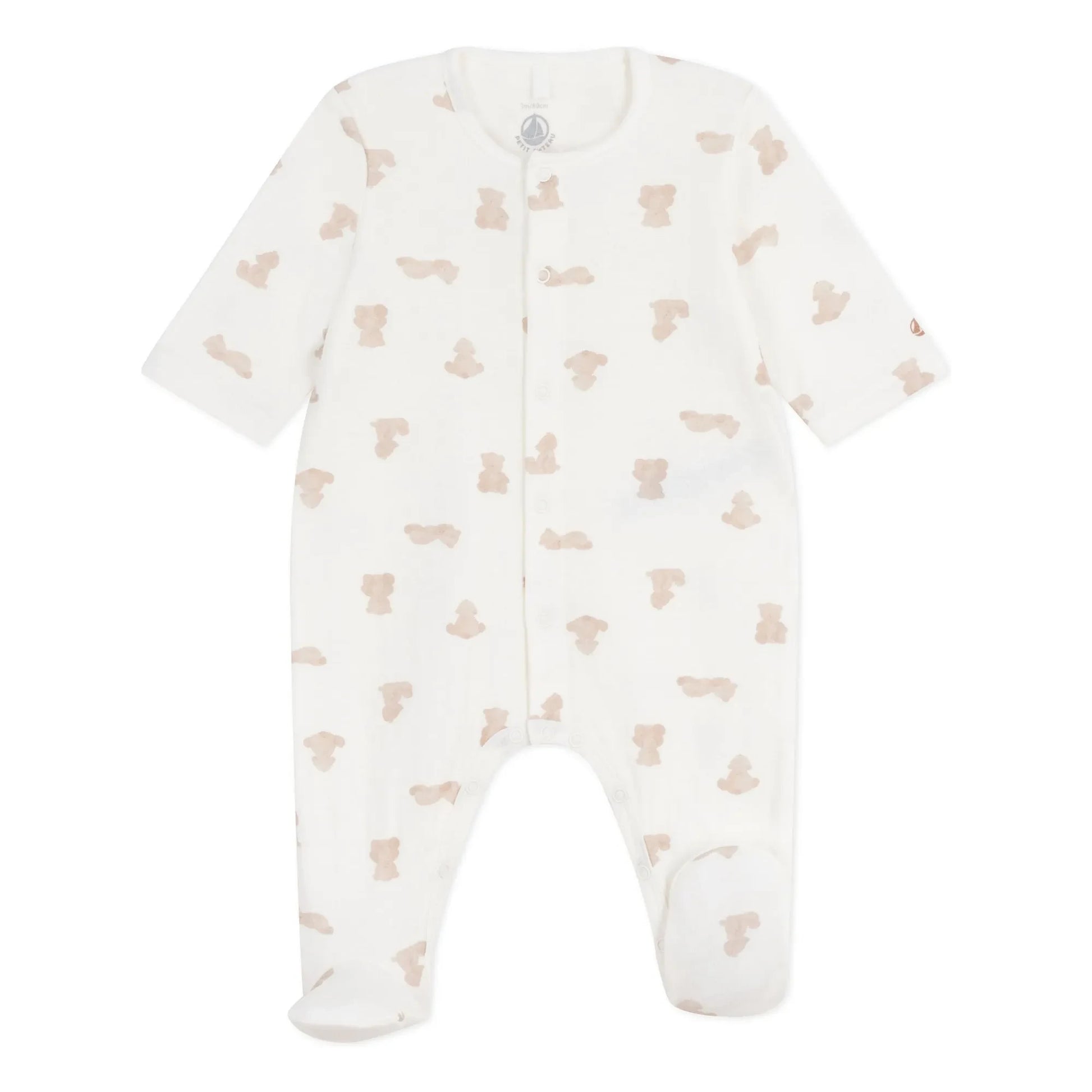 Petit Bateau - Dors Bien Oursons organic cotton pyjamas | White