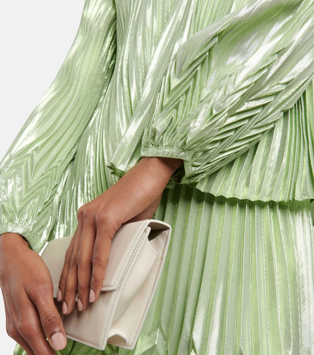 Simkhai - Char plissé silk-blend blouse