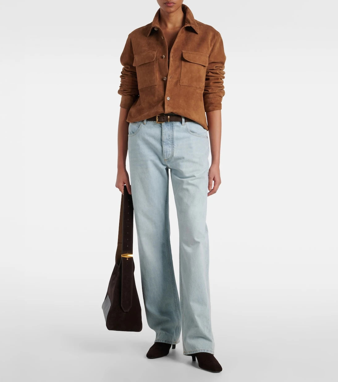 Nour Hammour - Jude suede shirt