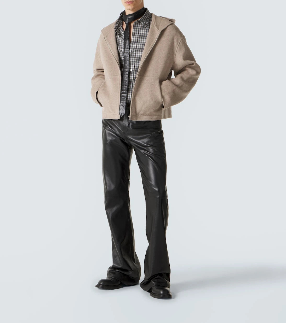 Acne Studios - Leather flared pants