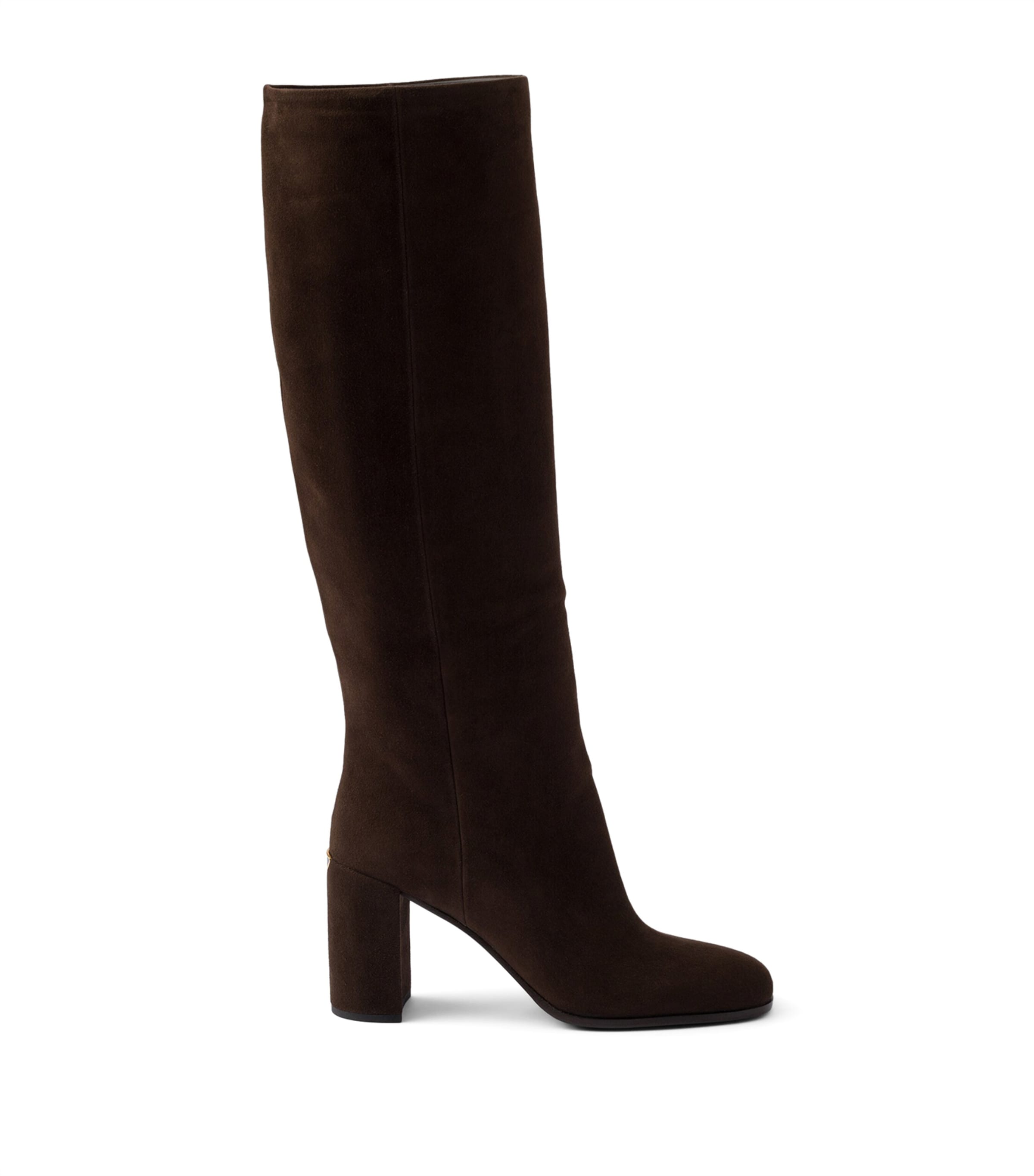 Brown Suede Knee-High Boots 55