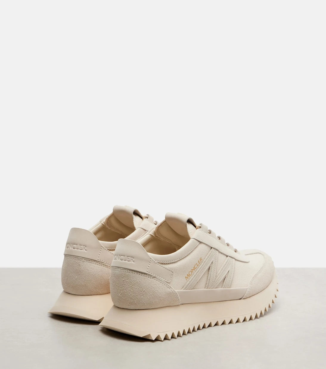 Moncler - Pacey2 suede-trimmed sneakers