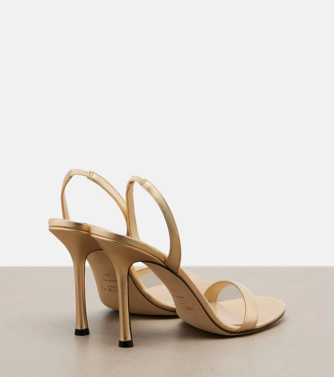 Jimmy Choo - Jenn metallic leather slingback sandals