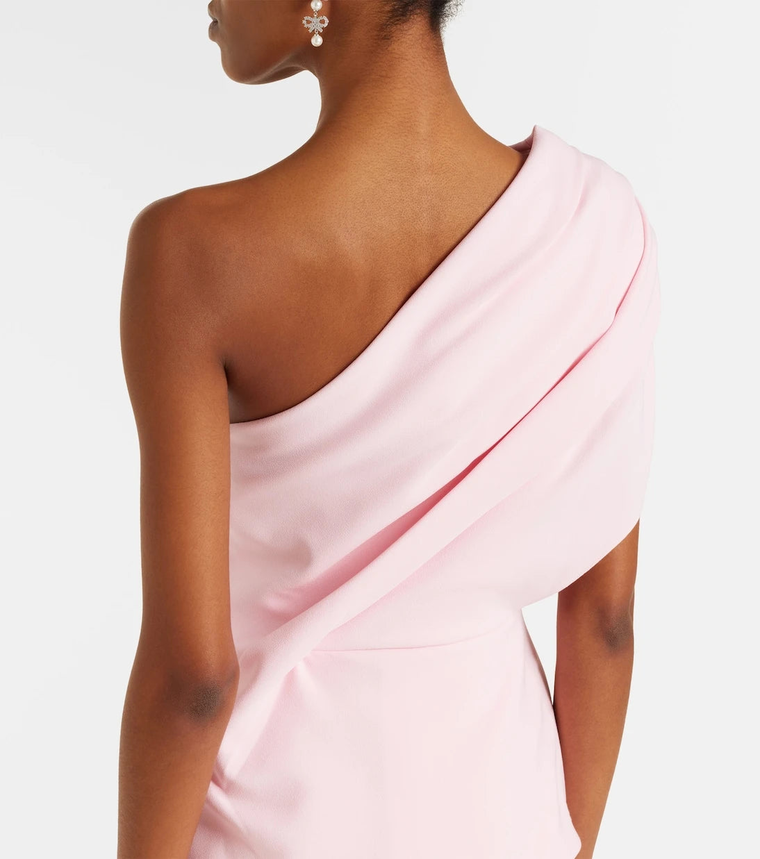 Safiyaa - Elyna draped one-shoulder crêpe gown