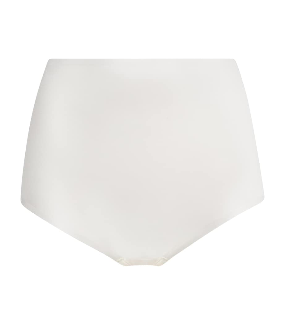 SPANX White Satin Shaping Briefs - Light Control