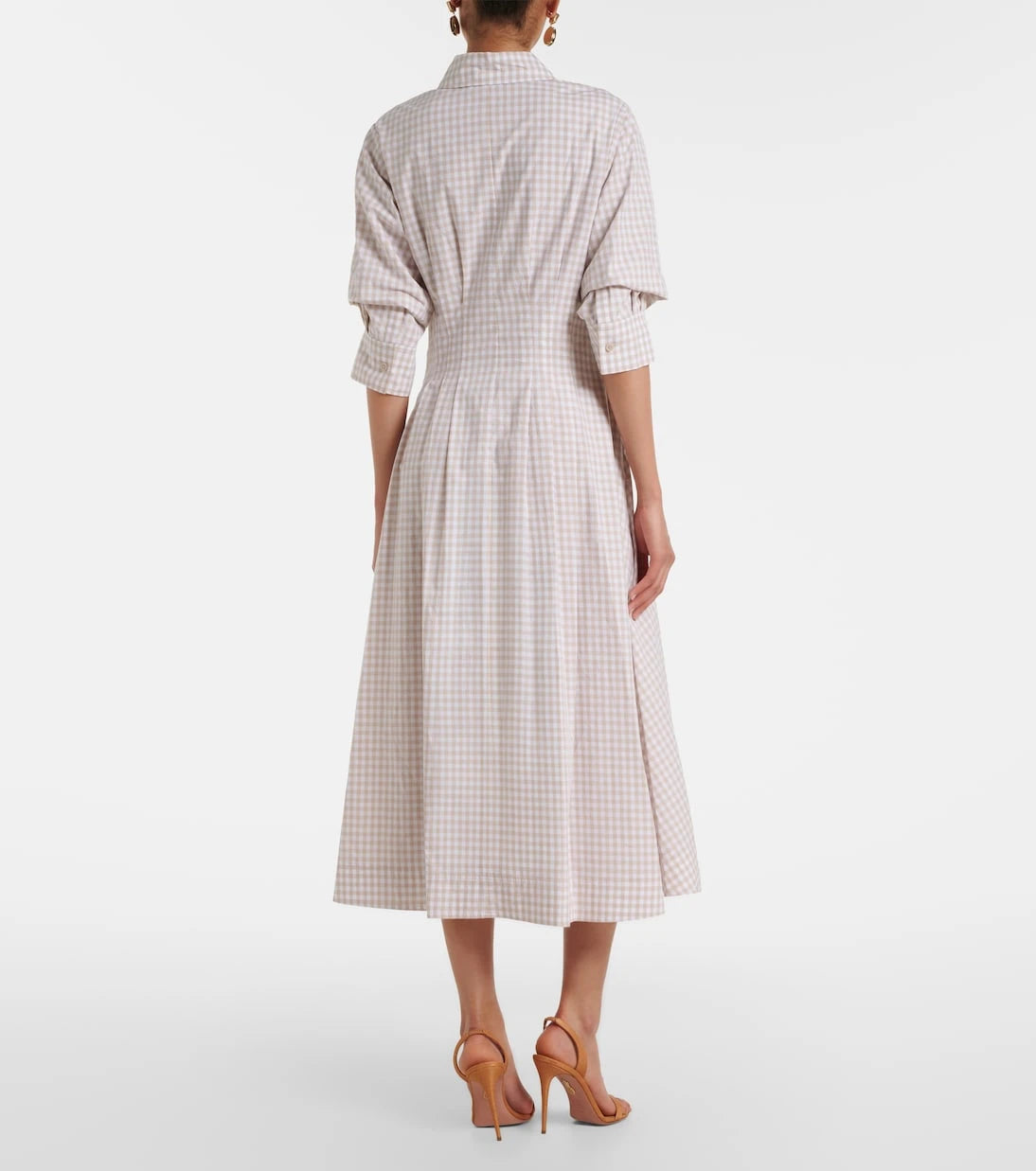 Simkhai - Jazz gingham cotton-blend shirt dress