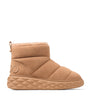 Jimmy Choo Beige Xan Suede-Shearling Snow Boots
