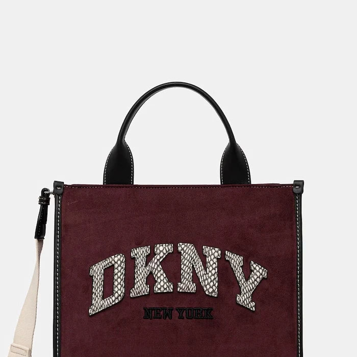 DKNY kadın crossbody suni süet çanta
